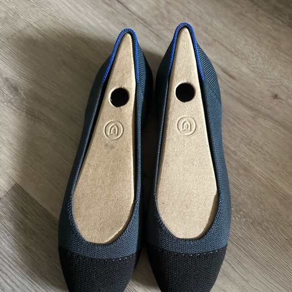 Rothy's Shoes - NEW Rothy’s Blue flats Black Toe/Round /Flats/Size 8.5